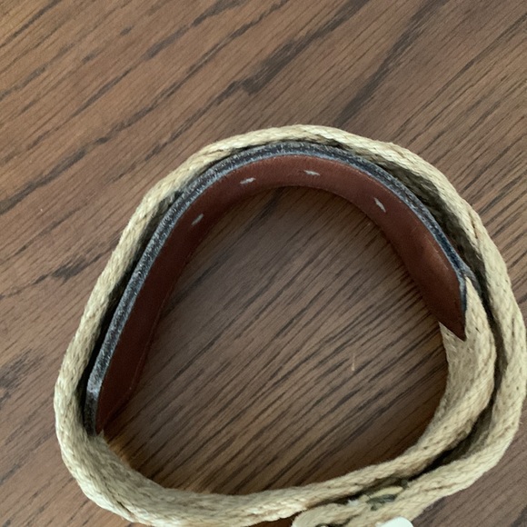 Braided rope and leather belt - Picture 4 of 5